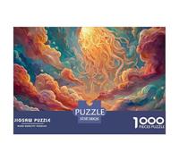 Energy and Light with Clouds 1000 Pcs Carton Premium Lot de Puzzles Cosmic Clouds Stimulant Et Éducatif Jeu Créatif Puzzles pour Adultes Et Enfants 38x26cm/1000pcs