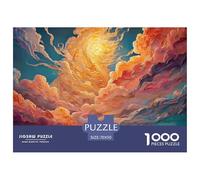 Energy and Light with Clouds 1000 Pièces Carton Extra-épais Lot de Puzzles Cosmic Clouds Stimulant Et Éducatif Jeu Créatif Puzzles pour Adultes Et Enfants 70x50cm/1000pcs