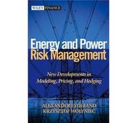 Energy and Power Risk Management by Alexander Eydeland Hardcover Book Eydeland, Alexander, Wolyniec, Krzysztof, Eydeland (Auteur)