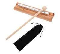 Energy Chime,Carillons De Percussion,Instrument À Percussion Tonalité Energy Chime,Solo De Méditation À Main En Bois Avec Maillet,Pour Prière Yoga Guérison,Avec Sac De Rangement Noir,Kiuiom