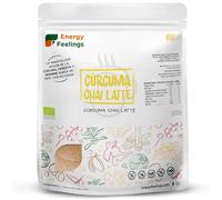 Energy Feelings Curcuma Chai Latte en Poudre Bio 500g, Golden Latte Avec Curcuma Gingembre et Cannelle, Infusion Bio Sans Gluten et Sans Lactose, Thé Chai, Vegan, Organic