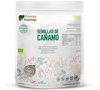 Energy Feelings Graine de Chanvre Bio 1kg, Hemp Seeds Sans Gluten et Sans Lactose, Graines de Chanvre Bio Riches en Oméga 3 et en Protéines Végétales