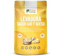 Energy Feelings Levure Nutritionnelle 250g, Levure Sans Gluten Dietetique Saveur Ail, Riche en Vitamines B et en Protéines Sans Sucre 43%, Nutritional Yeast Idéal pour le Fromage Vegan
