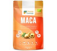 Energy Feelings Maca Andina en Polvo Ecológica Peruana, Maca Mixta: Roja, Negra y Amarilla, Nutrición Deportiva, Vegana, Sin Gluten, 500g