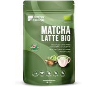 Energy Feelings Matcha Latte Mix Bio 200g, Poudre de Matcha Latte Instantané Premium, Sans Gluten ni Lactose, Sans Sucre Ajouté, Thé Vert Biologique du Japon, Organic