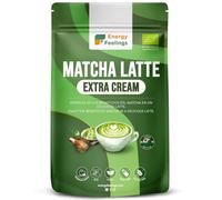 Energy Feelings Matcha Latte Mix Bio Extra Cream, Poudre de Matcha Latte Instantané Premium, Sans Gluten ni Lactose, Sans Sucre Ajouté, Thé Vert Biologique du Japon, Organic, 500g