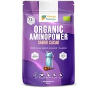 Energy Feelings Protéine Végétale Bio de Pois, Chanvre et Riz 73% Goût Chocolat 500 g, Poudre de Protéine Vegan pour Musculation, Sans Lactose, Sans Sucres Ajoutés, Vegan Protein Powder