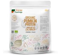 Energy Feelings Protéine Végétale de Graine de Courge Bio 60% 1kg, Poudre de Protéine Musculation Sans Sucre Ajouté et Sans Lactose, Vegan Protein Powder