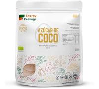 Energy Feelings Sucre de Coco Bio 1kg, Sucre de Fleur de Coco Non Raffiné, Sans Gluten ni Lactose, Organic Brown Sugar, Édulcorant Naturel à Indice Glycémique Bas, Vegan