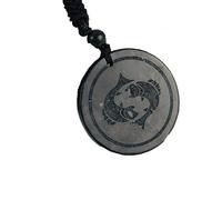 Energy Harmony Shungite - Collier avec pendentif zodiaque 12 - Équilibre des chakras - Bijoux constellations faits à la main - Collier de protection en verre de guérison - Pendentif quantique