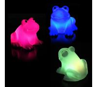 Energy Magic Veilleuse LED à changement de couleur en forme de grenouille - Fantastique et mignon 7 couleurs changeantes, cadeau sûr, durable et lumineux pour l'alimentation et les couches de bébé