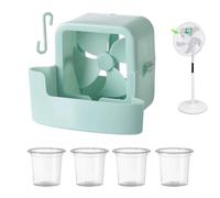 Energy-Saving Hangable Cup Device - Desk Fan Cooling Attachment | Fan Air Cooler Attachment With Ice Box - For Tent Outdoor Patio Festival Balcony Yard Bedroom Office Home Desktop Floor Summer