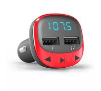 Energy Sistem 44825 87,5 - 108 MHz Allume-cigare Rouge