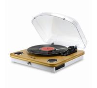 Energy Sistem BambooSpin Tourne-Disque Puissance 10 W, Lecture à 33/45/78 TR/Min, Fonction Auto-Stop et connectivité Bluetooth in&Out- RCA et USB Player/Encoder