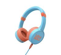 Energy Sistem Énergie LOL & Roll Pop Kids Headphones avec câble pour Enfants (Partage de Musique, câble Audio Amovible, Volume Maximum de 85 DB, Microphone) - Bleu