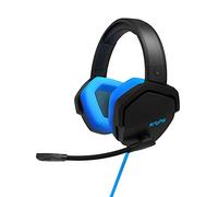Energy Sistem ES Gaming Headset ESG 4 Surround 7.1 Bleu Casque Gamer (lumières LED, Son Surround 7.1, Coussinets circumauraux en Cuir)-Bleu