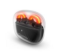 Energy Sistem Lightpods Dark Casque Ouvert avec Batterie 25 h/Design Curved-Fit/Microphone ENC/Protection IPX4 / Son directionnel/Bluetooth sans Fil