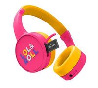 Energy Sistem Lol&Roll Pop Casque Enfant Bluetooth 5.1 avec Limiteur 85 dB, Music Share, microSD, Mic, USB-C, Rosa