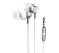 Energy Sistem Metallized Casque Avec fil Ecouteurs Appels/Musique Argent, Blanc
