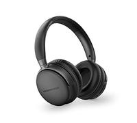 Energy Sistem Power Radio - Casque Bluetooth (Radio FM, autonomie de 45 Heures, Lecteur MP3 MicroSD, Basses Profondes, Coussinets en Cuir protéiné et Mousse viscoélastique) Noir