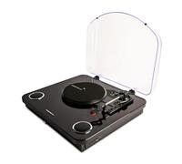 Energy Sistem BlackSpin Tourne-disque entraîné par courroie Noir, Transparent