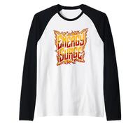 Energy Surge Flammes de motivation Pompier pompier Manche Raglan
