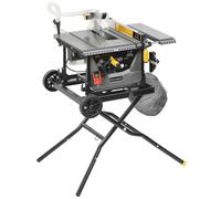 EnergySaw-216ASP Scie de table et d'établi avec aspiration intégrée, jusqu'à 98% de copeaux récupérés 2000W Ø216x30mm/60T, chassis repliable
