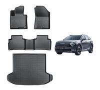 EnergyyWing Ensemble de tapis de sol et doublure cargo sur mesure pour Kia Sportage 2023-2024 - EX, LX, SX Prestige, X-Pro Prestige, X-Line, X-Pro Modèles 2023-2024 - Protection durable, antidérapante