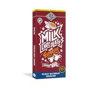 ENERLADE Lait entier Espresso Crisp (10 x 100 g) Chocolat Guarana - Goût intense - Caféine 365 mg - Commerce équitable - Énergie - Fabriqué en Allemagne