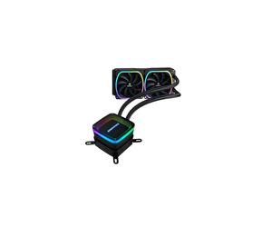 Enermax Aquafusion 240 Refroidisseur liquide AIO, Waterblock Aurabelt, 2x SquA RGB 120mm, 500-2000 RPM, 39-79.8 CFM, compatible Intel/AMD (sauf TR4/SP3)