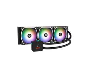 Enermax Aquafusion II 360 Refroidisseur liquide AIO pour processeur, radiateur 394mm, 3x 120mm, 500-1800 RPM, 71.88 CFM, 27.4 dB, TDP 380W