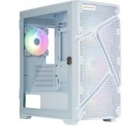Boîtier PC Gamer MarbleShell MS31 Blanc + 4 ventilateurs ARGB PWM et support VGA inclus