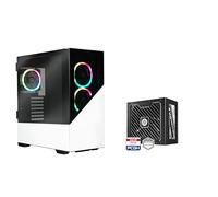 Enermax EnermaxK8 ARGB K8WW-1050W Boîtier PC de Gaming Tour Midi Snow White & Revolution D.F. 2 1050 W Bloc d'alimentation doré