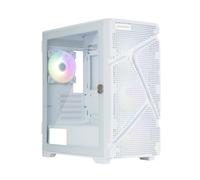Enermax MarbleShell Mesh MS21 ARGB Mini boîtier PC de Jeu, 4 Ventilateurs ARGB PWM 12 cm, 2 Ports USB 3.0 et USB 3.2 Type C, Blanc Neige, ECA-MS21-WW-ARGB