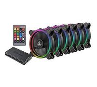 ENERMAX Pack de 6 Ventilateurs chassis T.B.RGB - 120 mm - RGB Sync Ready avec télécommande 3-en-1