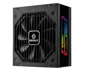 ENERMAX Revolution D.F. X ARGB ATX3.0 PCI-e 5.0 Compact Gaming&Streaming PC Power Supply 1650W 80Plus Gold (Full Modular, 2X 12VHPWR, Semi fanless), ERT1650EWT, Noir