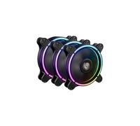 Enermax T.B.RGB AD 12cm - Ventilateur PC Noir, 500-1500 RPM, 80.75 m³/h, 14-22 dB, Twister Bearing, RGB, 4-Pin, 12V, 120x120x25mm (x3)