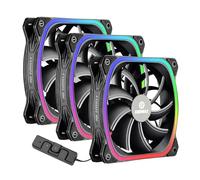 ENERMAX Ventilateur boîtier PC SQUA RGB NOIR Pack de 3
