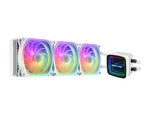 ENERMAX Watercooling AQUAFUSION ADV 360 mm, Refroidisseur liquide de processeur INTEL et AMD Tout-en-Un (AIO), Blanc