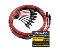 enernova Y Type Connecteur Solar, 4mm²-6mm² Y Connecteurs Câble Solaire, IP68 Étanche Câble Panneau Solaire, 30A DC1500V pour Panneaux Connectés en Parallèle