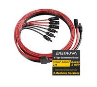 enernova Y Type Connecteur Solar, 4mm²-6mm² Y Connecteurs Câble Solaire, IP68 Étanche Câble Panneau Solaire, 30A DC1500V pour Panneaux Connectés en Parallèle
