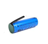 Enerpower Batterie de rechange Li-ion 3,6 V 1100 mAh Li-Ion avec cosses à souder en forme de U Dimensions 14,2 x 43 mm pour remplacer les brosses à dents électriques, rasseurs, petits outils