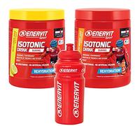 enervit Sport Isotonic Drink During | 1 Goût orange 420 g + 1 Goût citron 420 g | Gourde en cadeau
