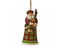 Enesco 4022943 Suspension Père Noël Ecossais Résine 12,5 cm