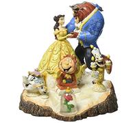 Enesco Disney Traditions 4031487 Figurine la Belle et la Bête Bois Sculpté Résine 19 cm