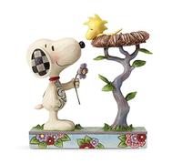 Enesco 4054079 Objet de Décoration Snoopy et Woodstock dans Leur Nid Résine Multicolore 7 x 15 x 17 cm