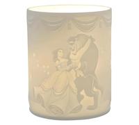 Enesco A31085 Enchanting Disney Lithophane la Belle et la Bête, 12cm x 8cm