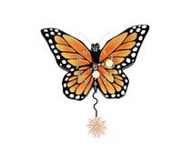 Enesco Allen Designs Horloge Papillon avec Ailes écartées, Height 23cm
