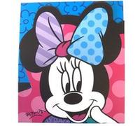 ENESCO Bloc note Minnie by Romero Britto - Fermeture magnétique - Papier ligné - 12 x 10 cm MULTICOLORE G