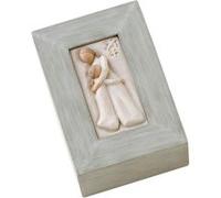 Enesco - Boite de collection Willow Tree - Mère et Fille - Hauteur: 5.5 cm - Largeur: 9.4 cm - Profondeur: 13.6 cm GRIS G